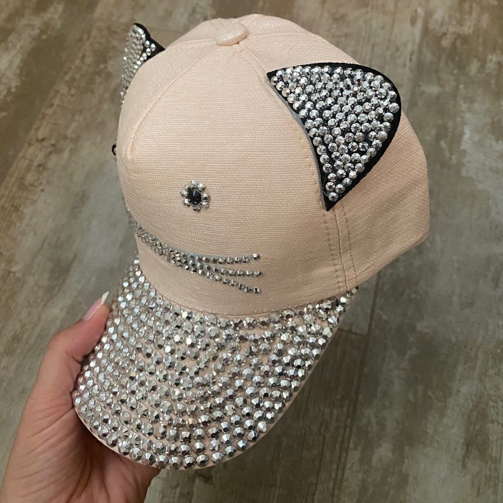 Rhinestone Cat Cap    - Picture 5 of 8